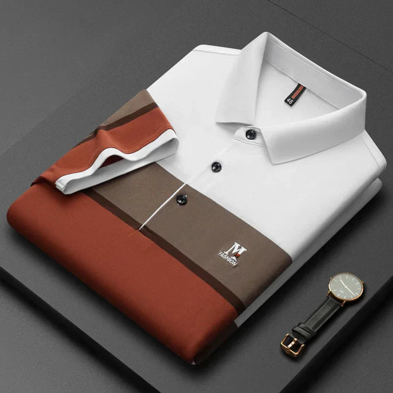 Premium Multi-Stripe Classic Polo T-Shirt